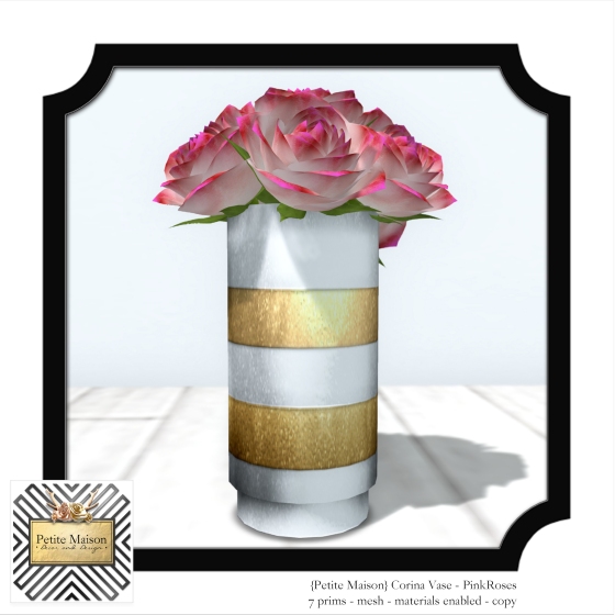 {Petite Maison} Corina Rose Vase - Pink Roses