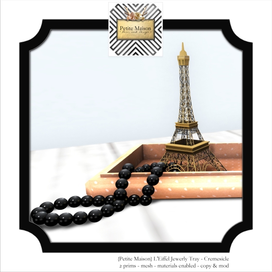 {Petite Maison} L'Eiffel Tower Jewelry Tray in Cremesicle