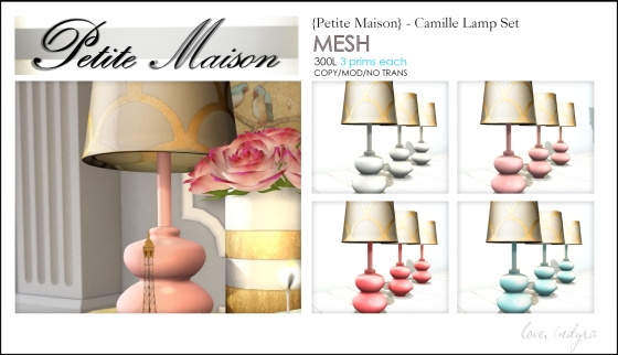 {Petite Maison} Camille Lamp Set of 4